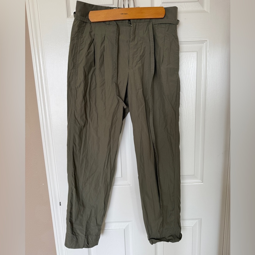 Everlane Green Cotton poplin pants